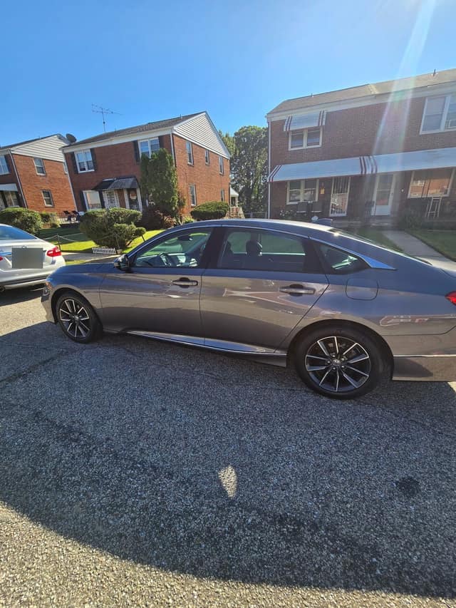 Honda Accord side in the sun, after
