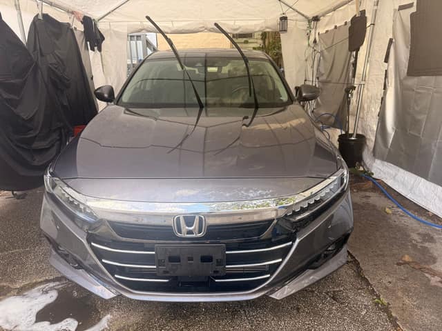 Honda Accord front after rinsing