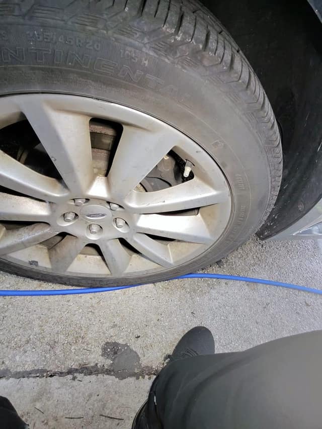 Ford Flex wheel, before