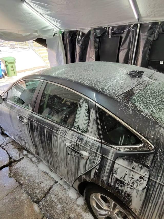 Honda Accord, foam pre-wash