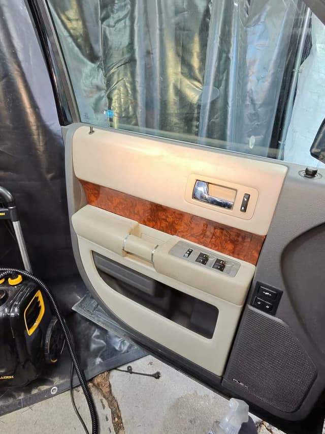 Ford Flex, door panel cleaning