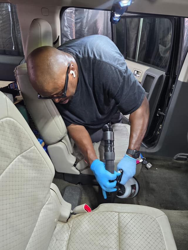 Kenny Barrett at work